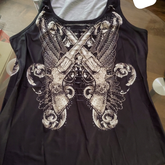 9 Rocker/Biker shirts. Size m/l. - Picture 8 of 16